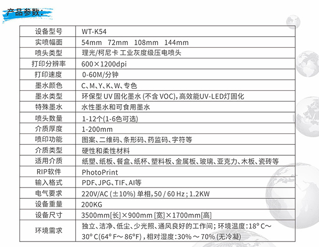 设备参数